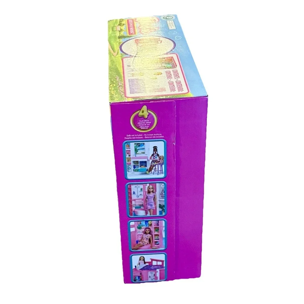 Barbie Getaway Doll House Playlet with 4 Play Areas and 11 Decor Accessories New